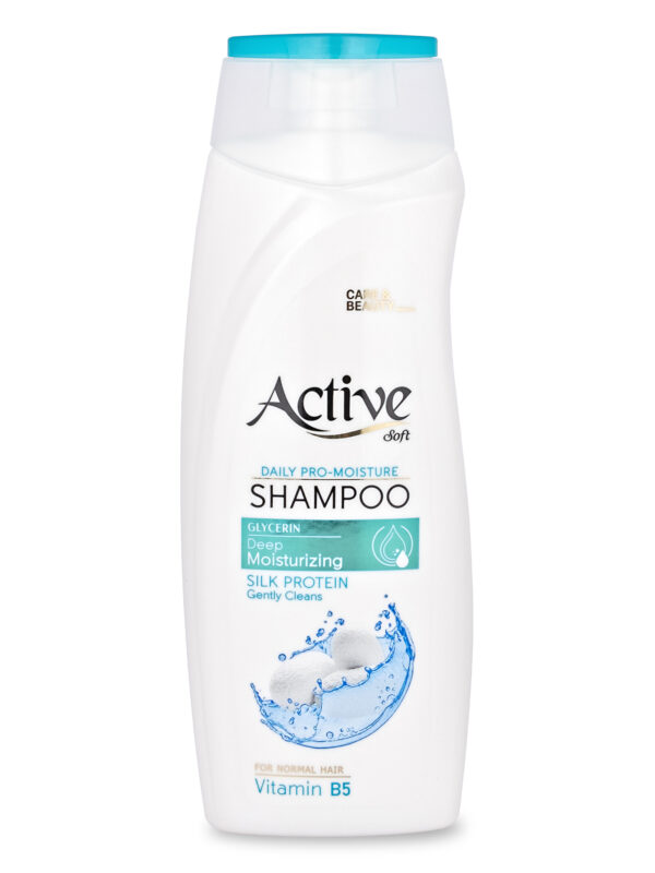 ACTIVE Шампунь увлажняющий CARE & BEAUTY. С протеинами шелка и витамином B5, 350 мл