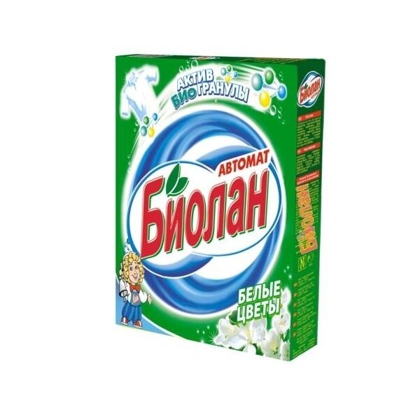 Биолан ст.порошок 350гр автомат для белых вещей(24)