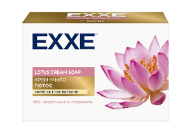 EXXE Косметическое крем-мыло "Лотос" 90г (кор)